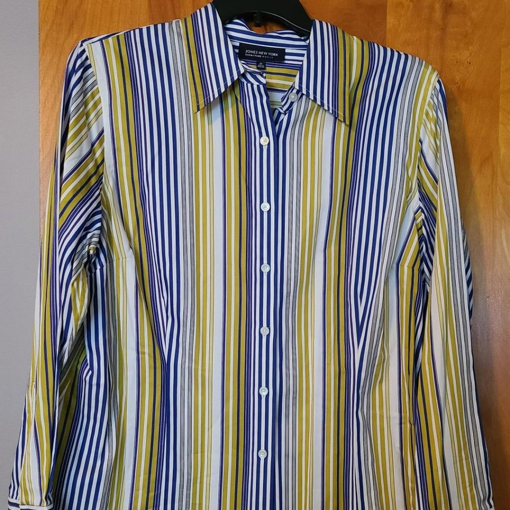 Stripe Blouse by Jones New York-Size 2X